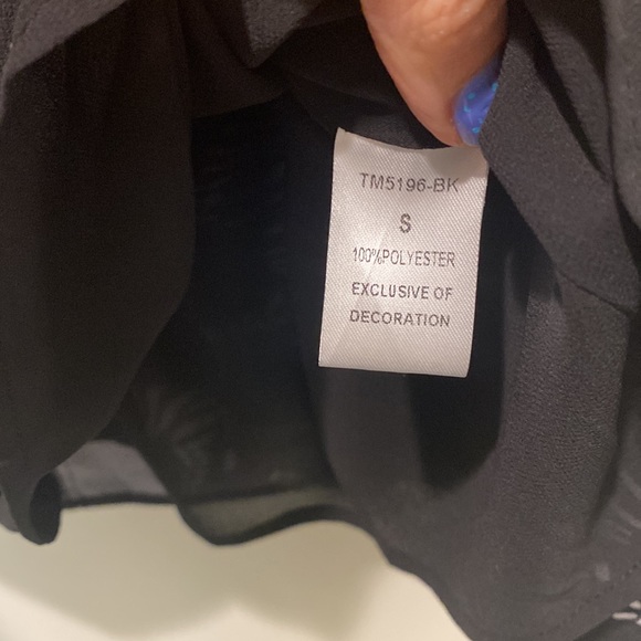 Zebra print black flowy dress - Picture 4 of 5